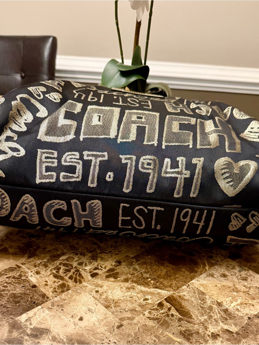 Coach Poppy Storypatch Glam Tote - Picture 12 of 15